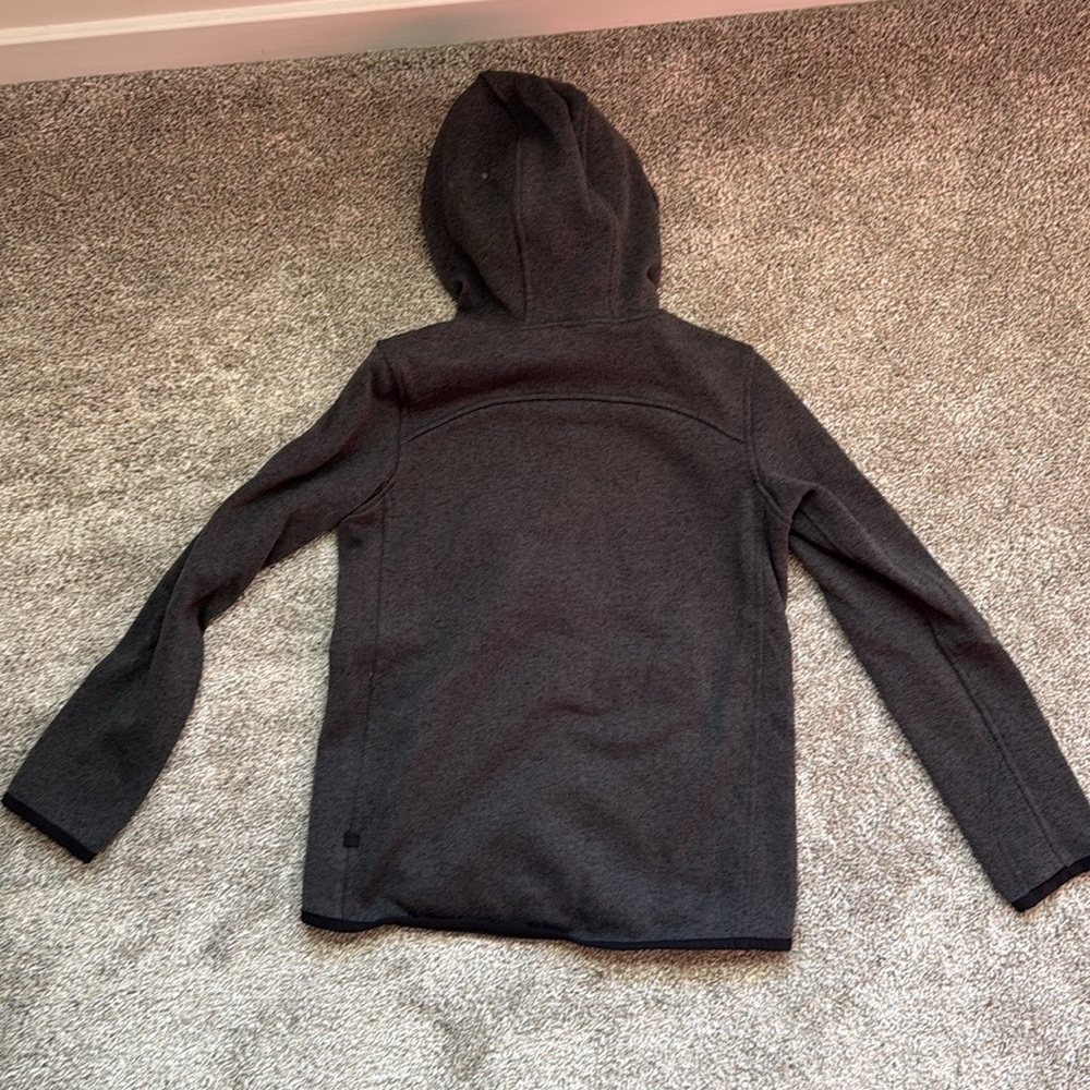 Lululemon Women's Grey Scuba Quarter Zip Pullover Hooded Jacket Size 6 - Picture 2 of 3